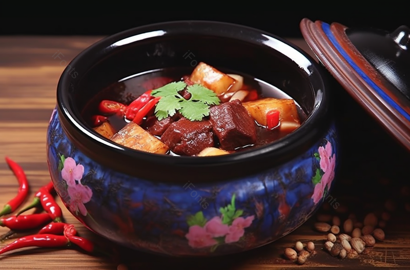 瓦罐蒸红烧肉,高清,摄影图,摄影图片,图片大全,摄影图免费下载